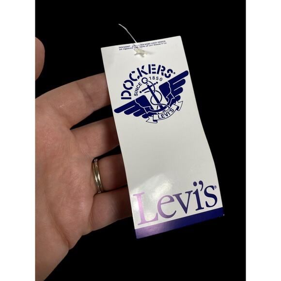 Levis x Dockers Shorts Vintage NEW 1980s Size 2XL Mens White Tropical Rainbow - Picture 9 of 14